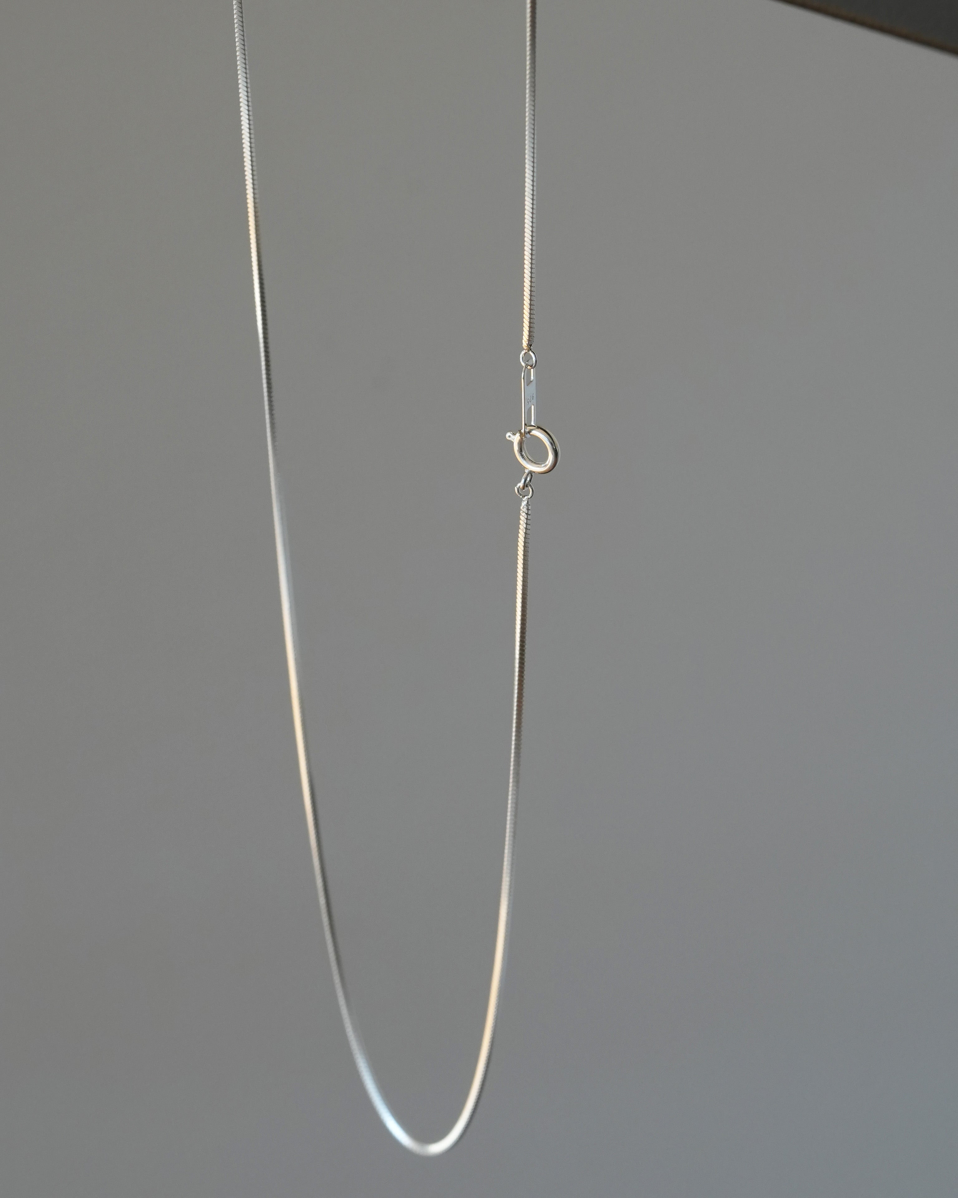 Compact Square Chain Necklace Silver