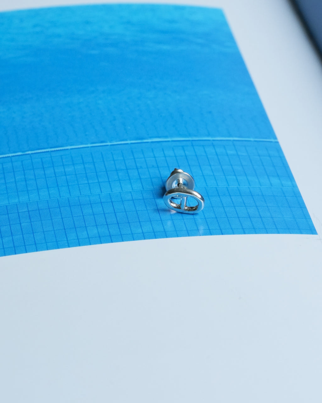 Anchor Chain Pierce Silver (片耳用)