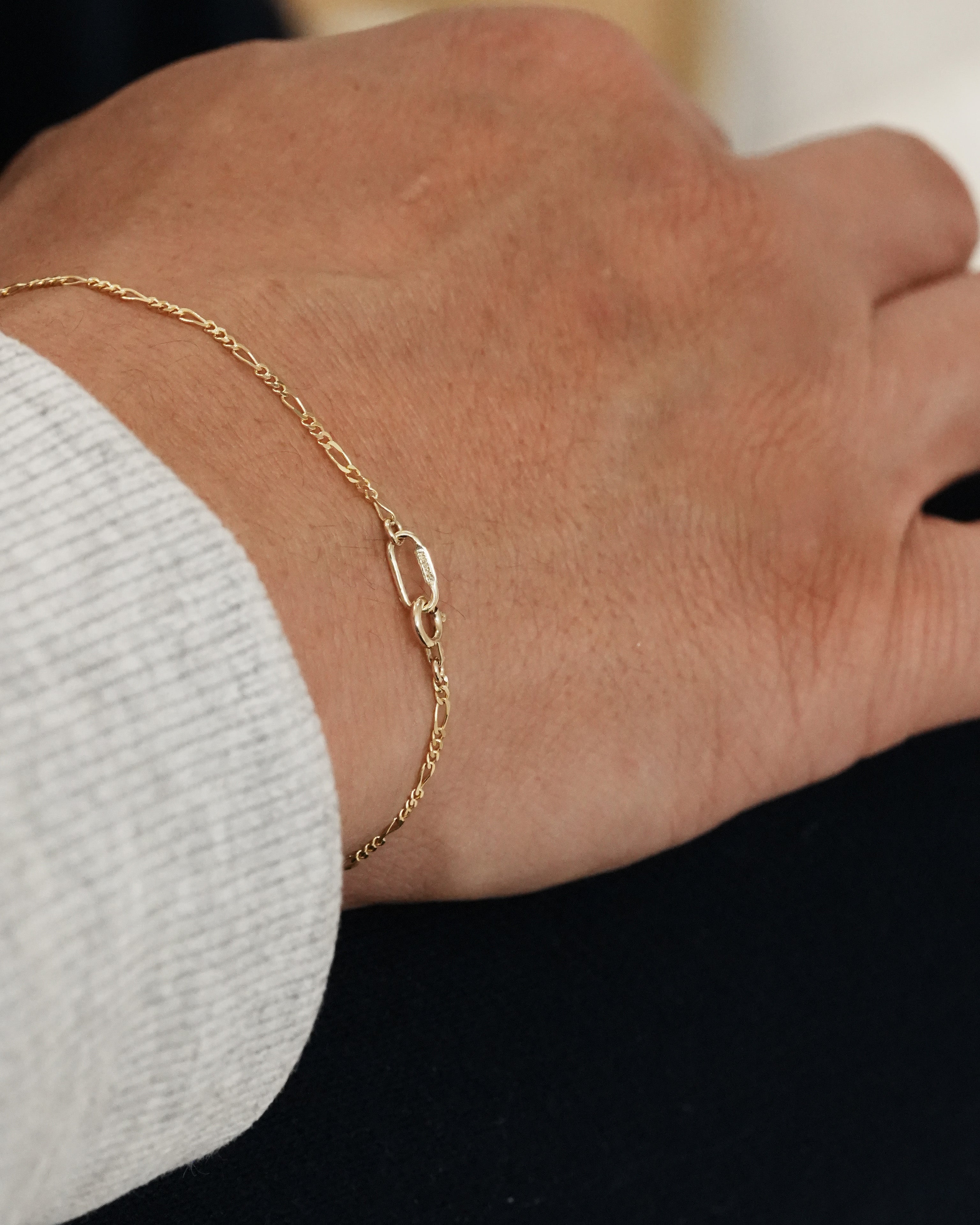 Figaro Chain Bracelet　K14YG