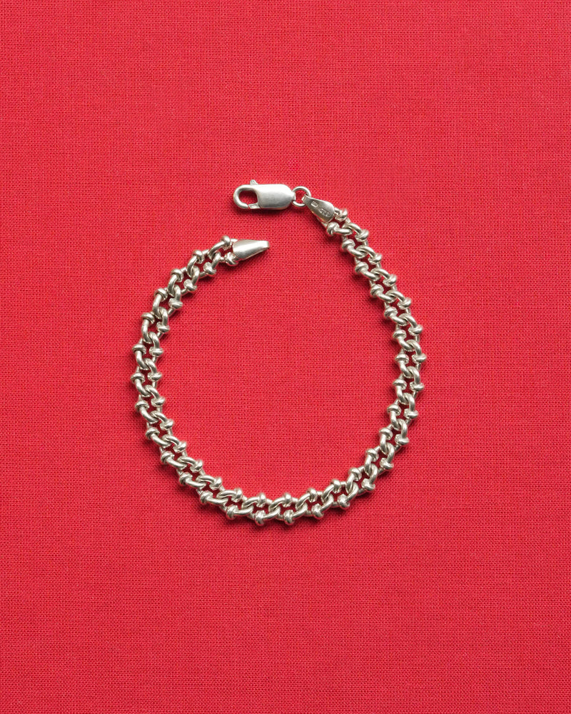 UK Vintage Stud Curb Chain Bracelet