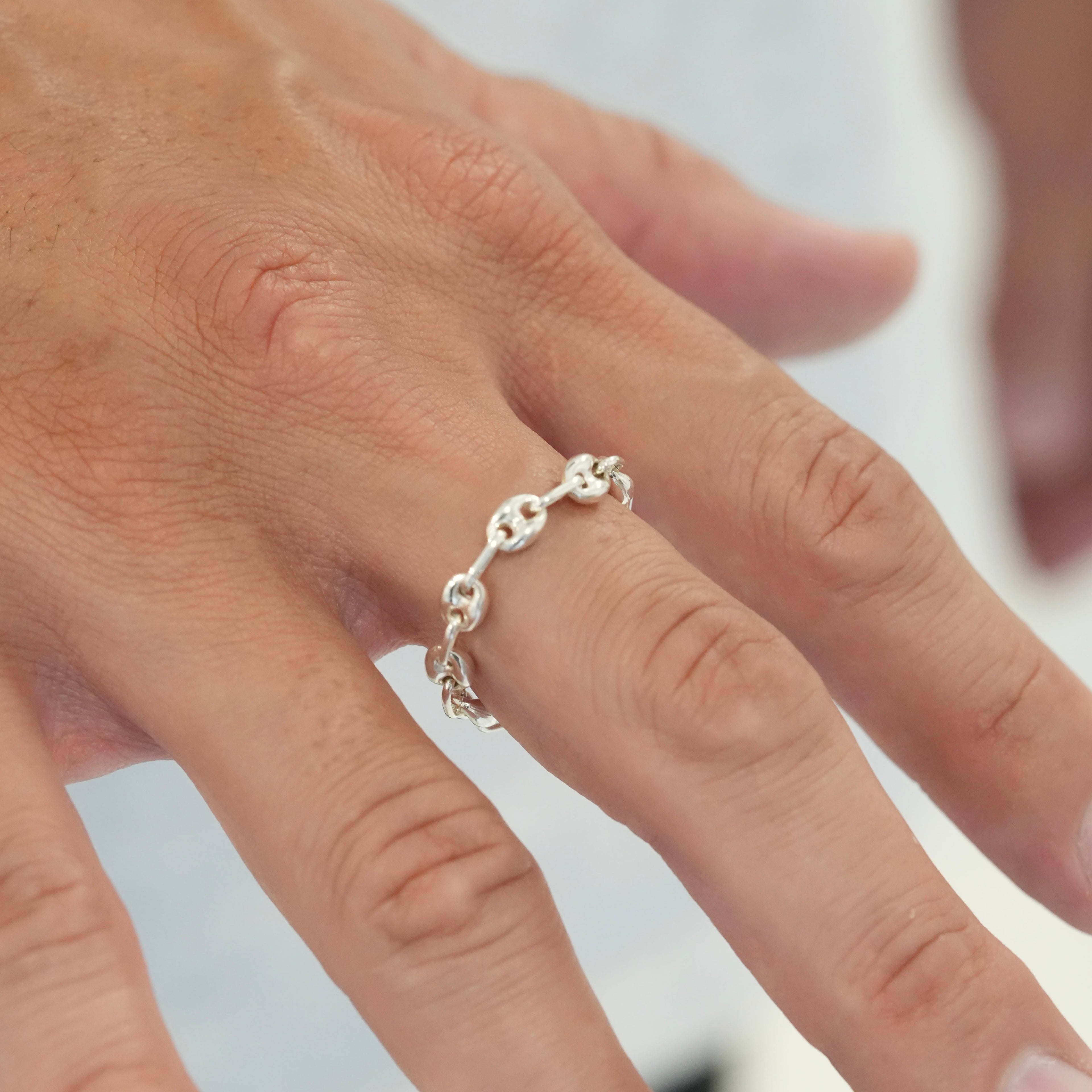 “NEW YORK” Classic Puffed Chain 45 リング ¥4,950～￥6,050