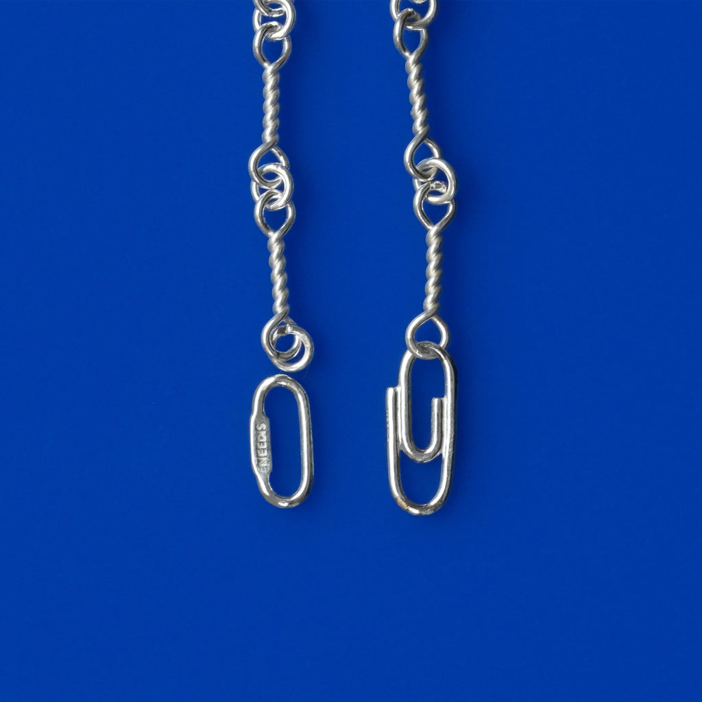 Twist Bar Chain Bracelet ＆ Necklace Silver