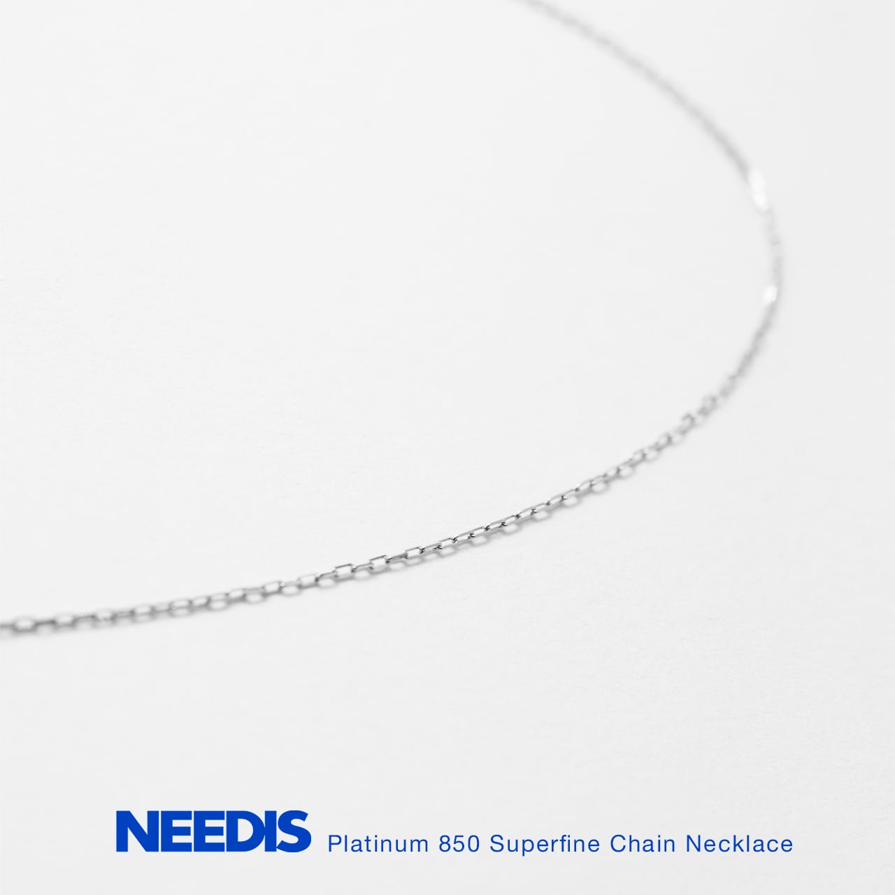 Pt850 Platinum Superfine Chain Necklace