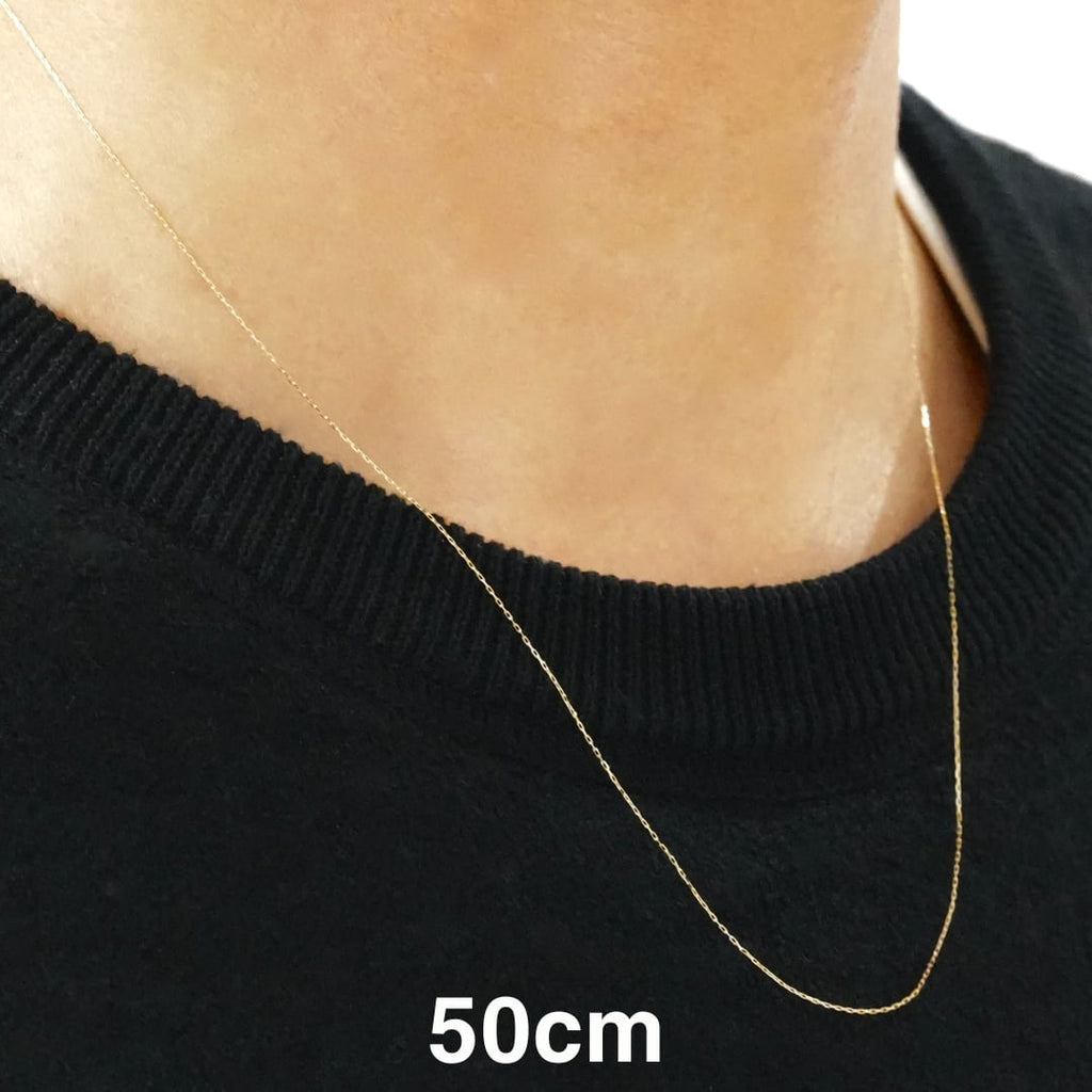 『OCEANS 1月号』掲載商品 K18 Yellow Gold Superfine Chain Necklace ¥16,500～￥23,760