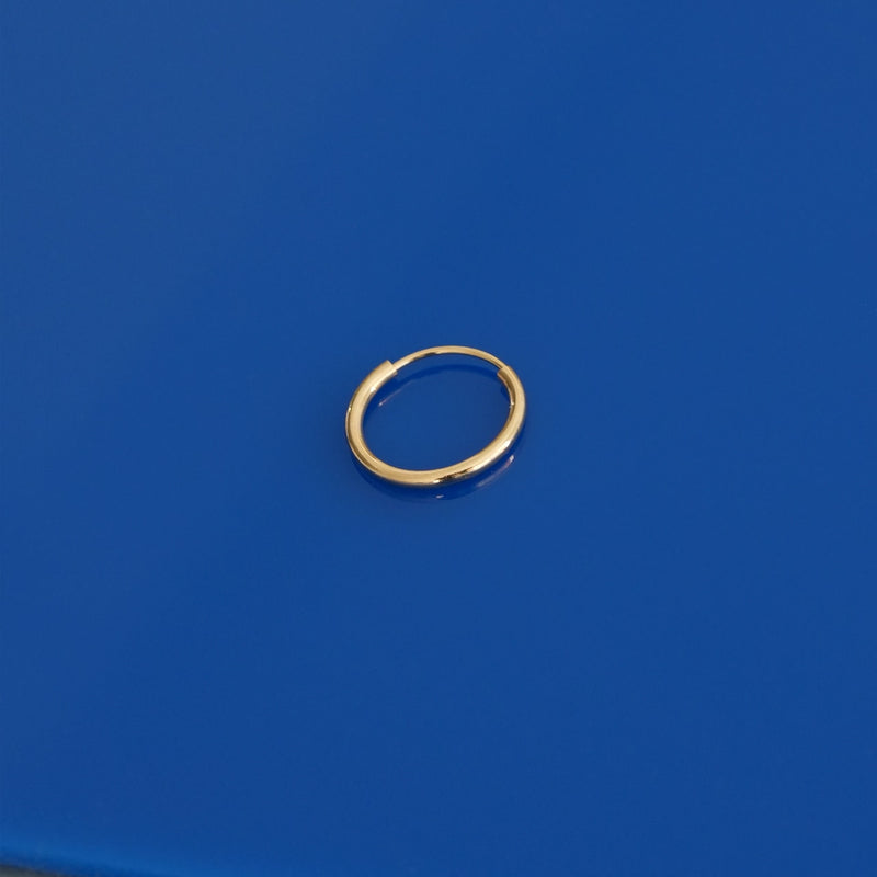 Medium size: K14YG ENDLESS HOOP PIERCE