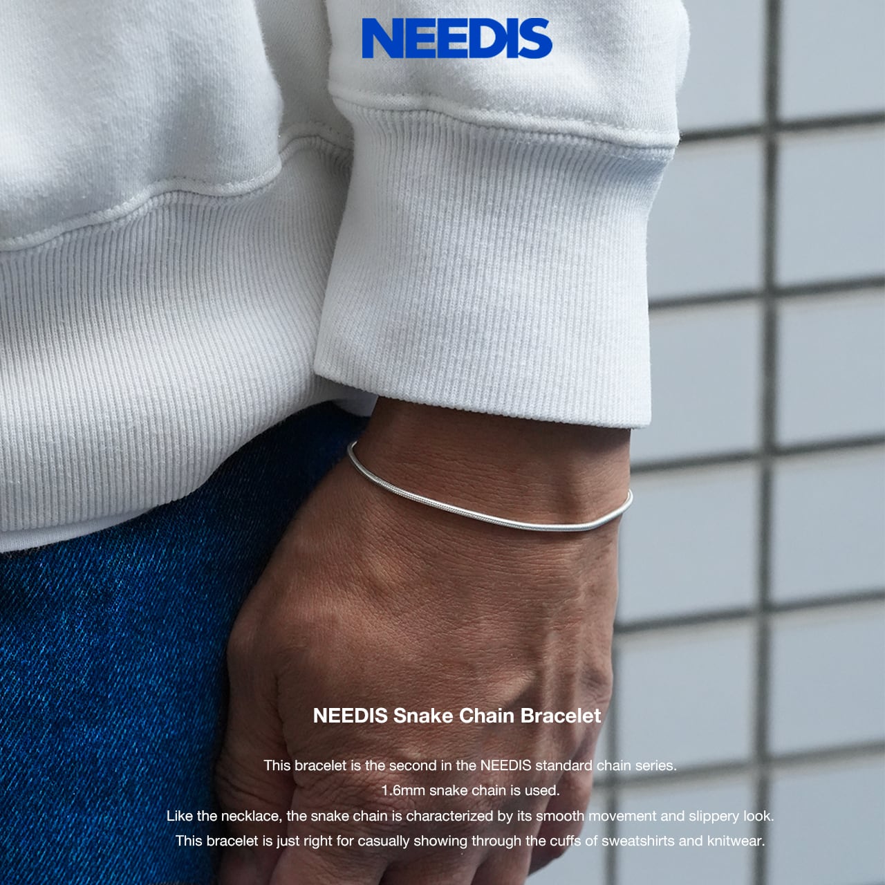 NEEDIS Snake Chain Bracelet 1.6mm￥9,020～￥9,845 – NEEDIS | ニー