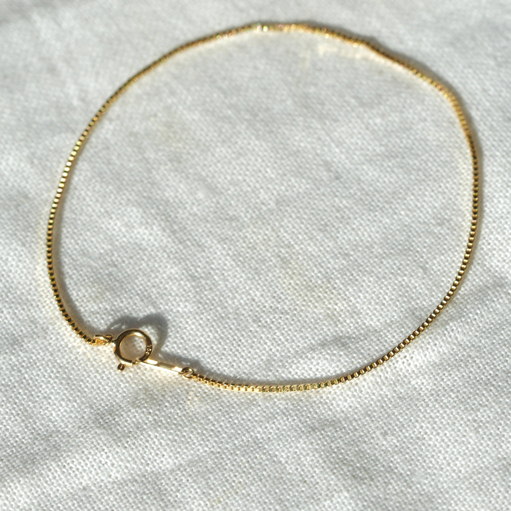 Venetian Chain Bracelet K18YG 0.8mm