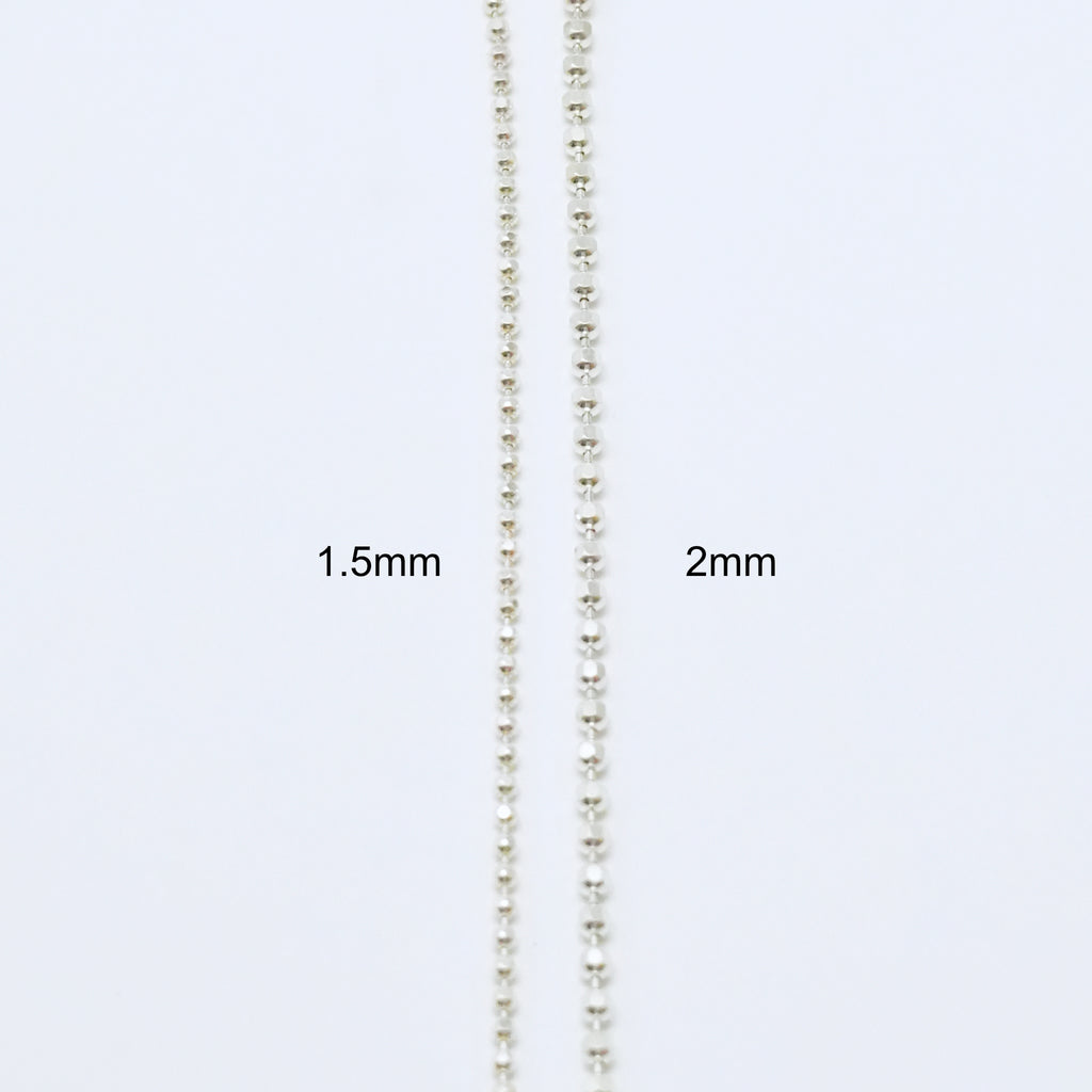 Cut Ball Chain 1.5mm Necklace　¥15,004 ～¥18,436