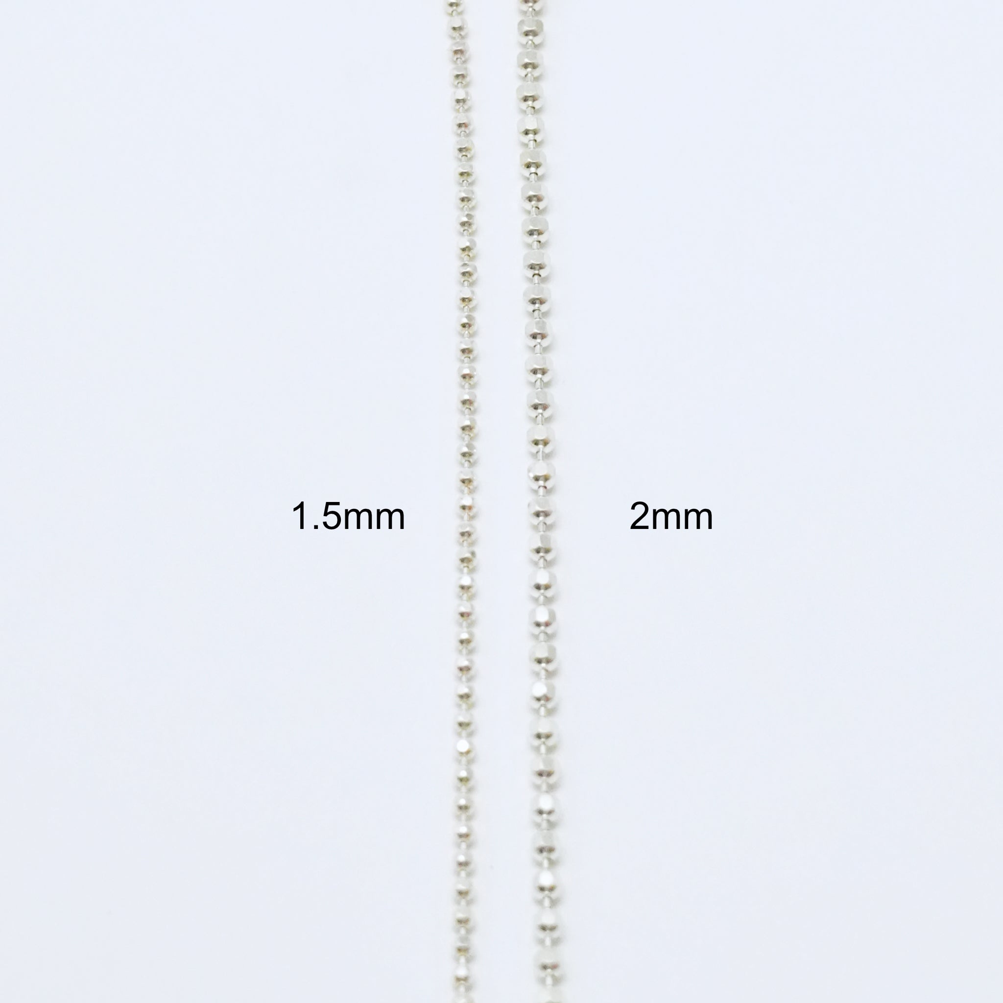 Cut Ball Chain 1.5mm Necklace　¥15,004 ～¥18,436